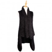 Cardigans & Vests - Knitted Cardigan - Black